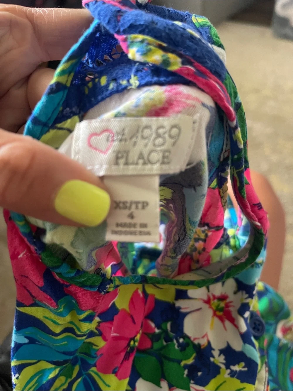 Girls floral romper